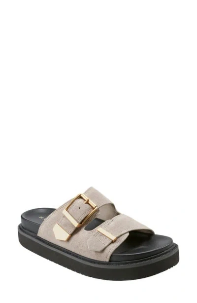 Marc Fisher Ltd Amirra Platform Slide Sandal In Taupe