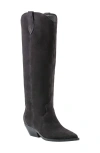 Marc Fisher Ltd Ander Knee High Boot In Off Black Suede