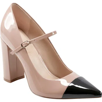 Marc Fisher Ltd Anellie Pointed Toe Pump In Light Natural