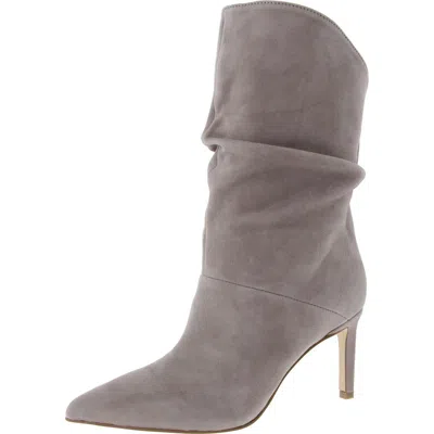 Marc Fisher Ltd Angi Womens Suede Padded Insole Booties In Grey