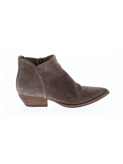 Pre-owned Marc Fisher Ltd Ankle Boots In Brown