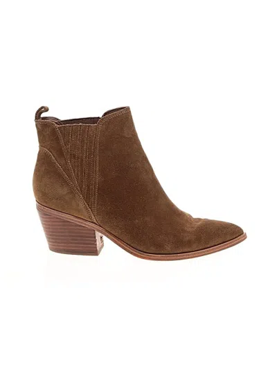 Pre-owned Marc Fisher Ltd Ankle Boots In Brown