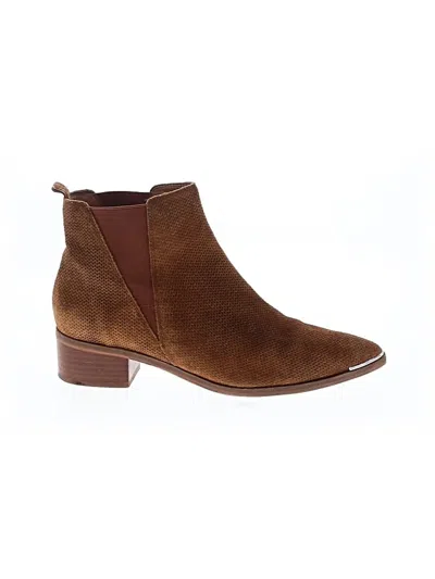 Pre-owned Marc Fisher Ltd Ankle Boots In Brown