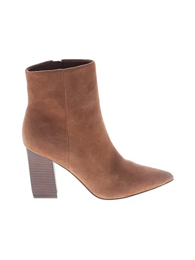 Pre-owned Marc Fisher Ltd Ankle Boots In Brown