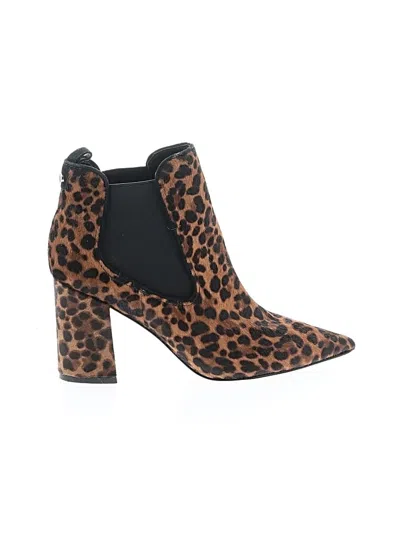 Pre-owned Marc Fisher Ltd Ankle Boots In Brown