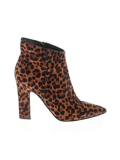 Pre-owned Marc Fisher Ltd Ankle Boots In Brown