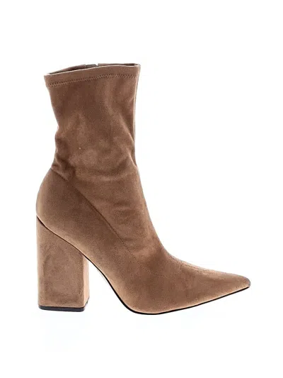 Pre-owned Marc Fisher Ltd Ankle Boots In Brown