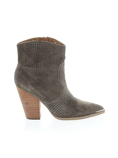 Pre-owned Marc Fisher Ltd Ankle Boots In Gray