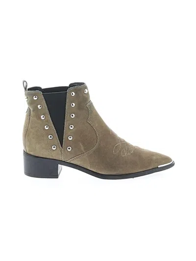 Pre-owned Marc Fisher Ltd Ankle Boots In Green