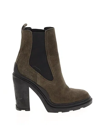 Pre-owned Marc Fisher Ltd Ankle Boots In Green