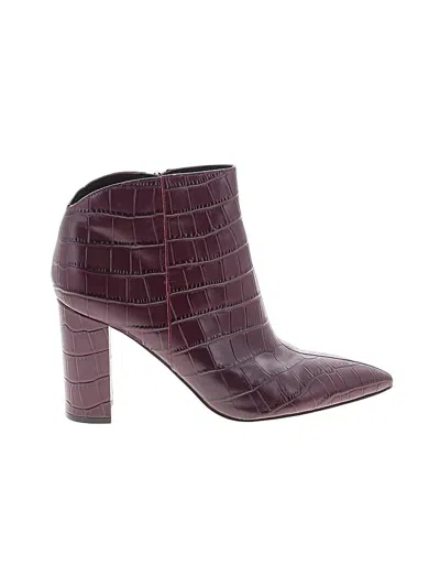 Pre-owned Marc Fisher Ltd Ankle Boots In Purple