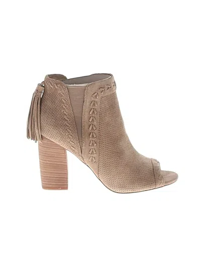 Pre-owned Marc Fisher Ltd Ankle Boots In Tan