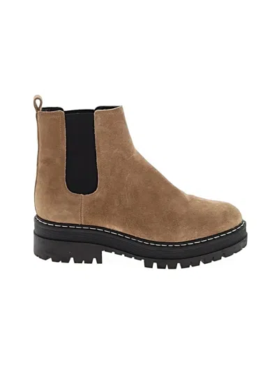 Pre-owned Marc Fisher Ltd Ankle Boots In Tan