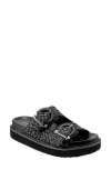 Marc Fisher Ltd Auggie Two Strap Sandal In Black