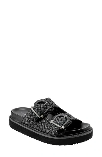 Marc Fisher Ltd Auggie Two Strap Sandal In Black