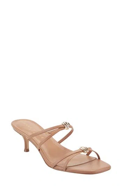 Marc Fisher Ltd Baizel Strappy Slide Sandal In Medium Natural