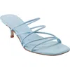 Marc Fisher Ltd Women's Banna Strappy Leather Dress Sandal In Blue