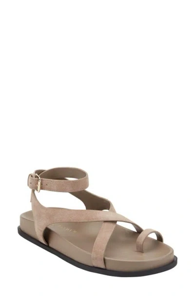 Marc Fisher Ltd Bevy Ankle Strap Sandal In Brown