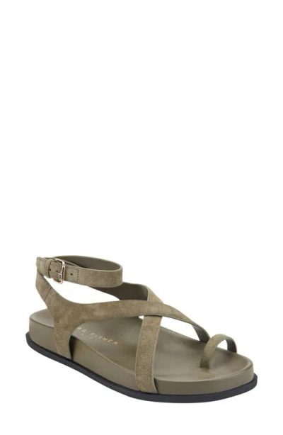 Marc Fisher Ltd Bevy Ankle Strap Sandal In Green