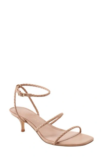 Marc Fisher Ltd Beylee Ankle Strap Kitten Heel Sandal In Medium Natural