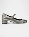 Marc Fisher Ltd Mmara Cap Toe Mary Jane Pump In Gold