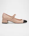 Marc Fisher Ltd Mmara Cap Toe Mary Jane Pump In Medium Natural