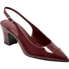 Marc Fisher Ltd Blakeley Slingback Pointed Toe Pump In Dark Red