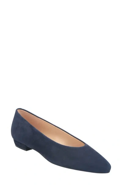 Marc Fisher Ltd Bodie Pointed Toe Flat In Blue