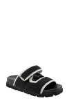 Marc Fisher Ltd Women's Mylan Footbed Sandal In Black