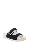 Marc Fisher Ltd Brinleys Two-strap Sandal In Dark Blue