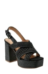 Marc Fisher Ltd Caddy Platform Sandal In Black