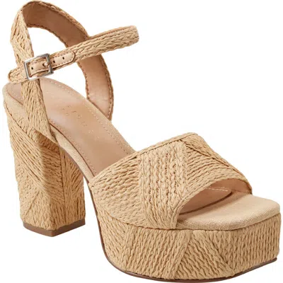 Marc Fisher Ltd Calyn 2 Platform Sandal In Light Natural