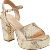 Marc Fisher Ltd Calyn Ankle Strap Platform Sandal In Animal Print
