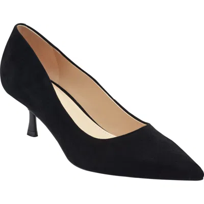 Marc Fisher Ltd Calynna Pointed Toe Kitten Heel Pump In Black