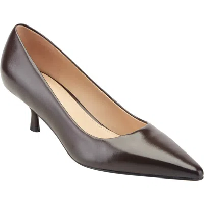 Marc Fisher Ltd Calynna Pointed Toe Kitten Heel Pump In Gray