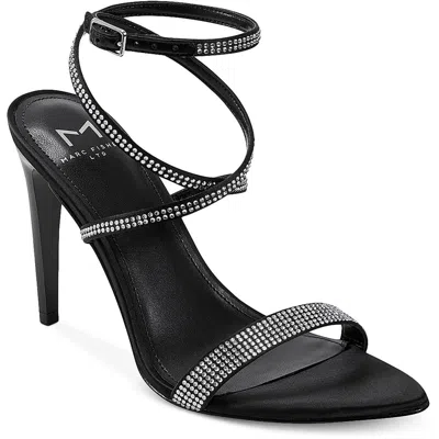 Marc Fisher Ltd Cammile Womens Embellished Ankle Strap Heels In Black