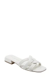 Marc Fisher Ltd Women's Casara Slip-on Square Toe Dress Sandals In Ivory 150