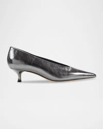 Marc Fisher Ltd Cecile Leather Pumps In Gray