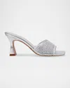 Marc Fisher Ltd Delaney Slide Sandal In Silver