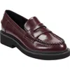 Marc Fisher Ltd Dagman Penny Loafer In Burgundy