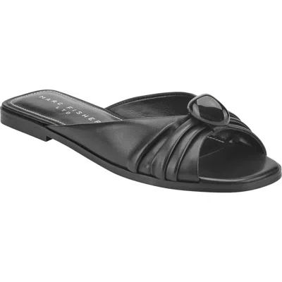 Marc Fisher Ltd Dalani Slide Sandal In Black