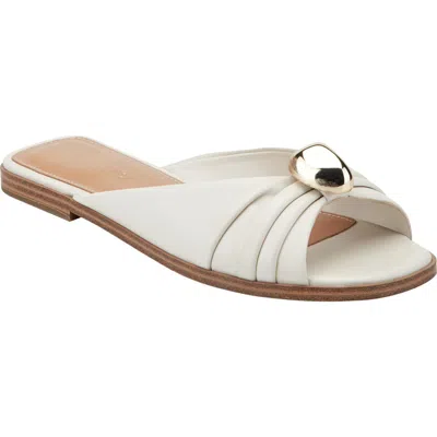 Marc Fisher Ltd Dalani Slide Sandal In White