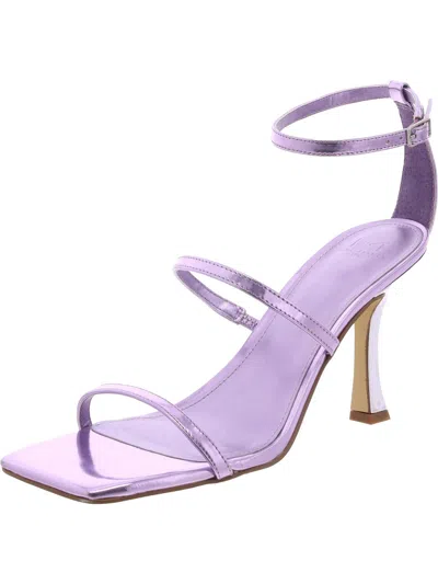 Marc Fisher Ltd Dalida Womens Patent Leather Strappy Ankle Strap In Purple