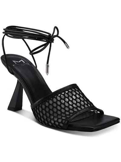 Marc Fisher Ltd Dallyn Womens Leather Slide Strappy Sandals In Black