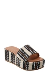 Marc Fisher Ltd Daylin Platform Sandal In Beige/black