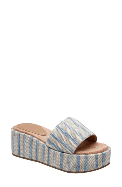 Marc Fisher Ltd Daylin Platform Sandal In Blue