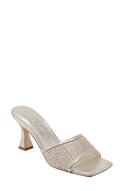 Marc Fisher Ltd Delaney Slide Sandal In Gold