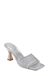 Marc Fisher Ltd Delaney Slide Sandal In Silver