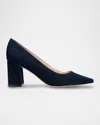 Marc Fisher Ltd Zala Block Heel Pump In Dark Blue