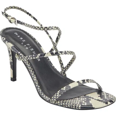 Marc Fisher Ltd Densi Snakeskin Embossed Strappy Sandal In Multi